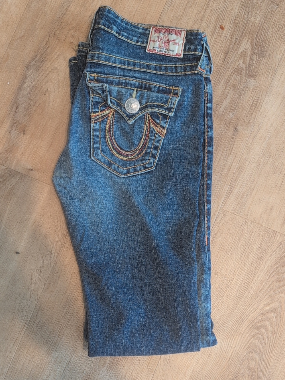 True Religion Women's Dark Blue Boot Cut Jeans